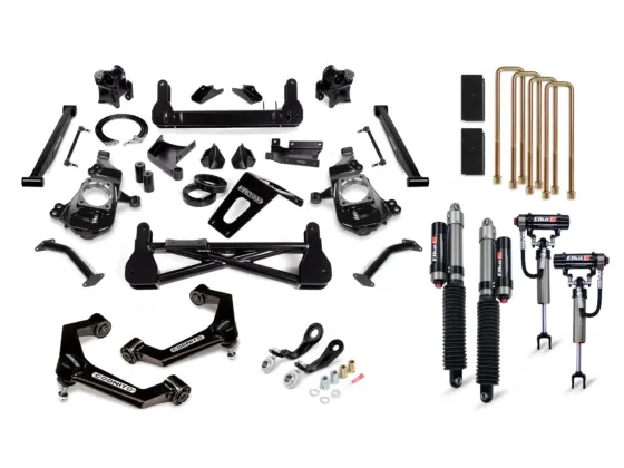 Cognito 7-Inch Premier Lift Kit with Elka 2.5 Reservoir Shocks For 20-24 Silverado/Sierra 2500/3500 2WD/4WD