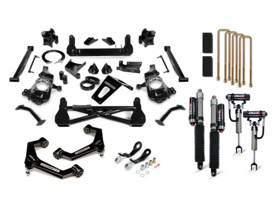 Cognito 7-Inch Premier Lift Kit with Elka 2.5 Reservoir Shocks For 20-24 Silverado/Sierra 2500/3500 2WD/4WD