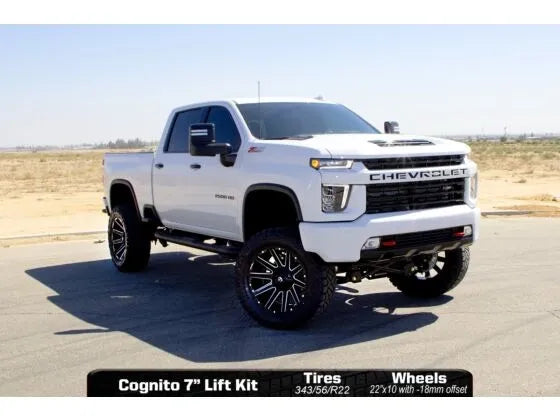 Cognito 7-Inch Standard Lift Kit with Fox PSMT 2.0 Shocks For 20-24 Silverado/Sierra 2500/3500 2WD/4WD