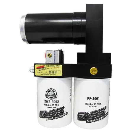 FASS Titanium Signature Series Diesel Fuel System 180F 140GPH (60-65 PSI), Ford Powerstroke 7.3L and 6.0L 1999-2007, Stock-700hp