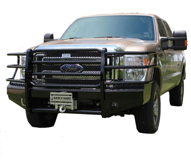 Ford Sport Front Bumper (15K Winch Ready) 2011 - 2016 F-250 Super Duty / F-350 Super Duty / F-450 Super Duty / F-550 Super Duty